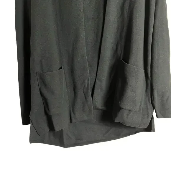 J.Crew Two-Button Black Sweater Knit Blazer Size Petite Medium - Picture 5 of 11